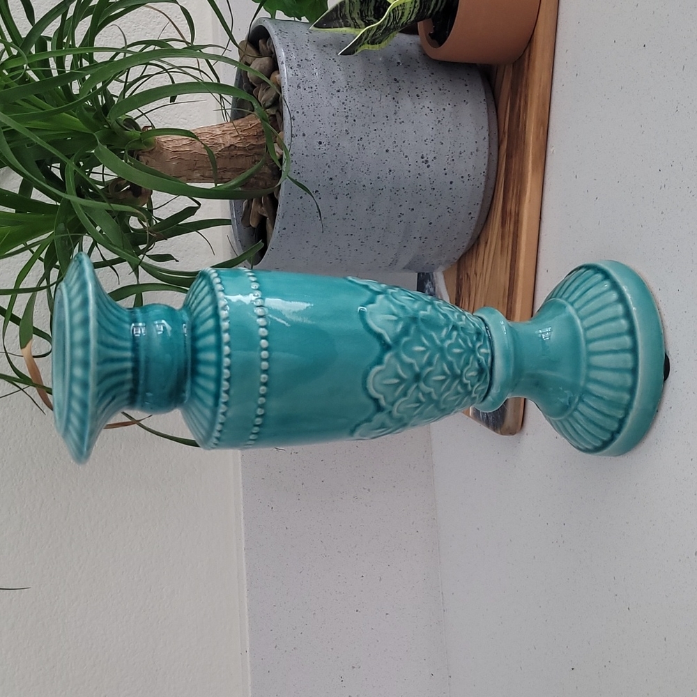 Turquoise colored decor